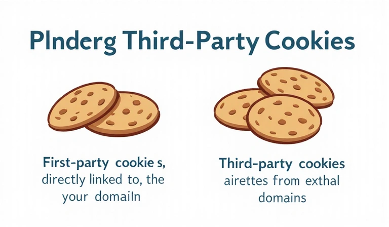 Wizualizacja ciasteczek pierwszych i trzecich stron, pokazująca ich pochodzenie i zastosowanie
