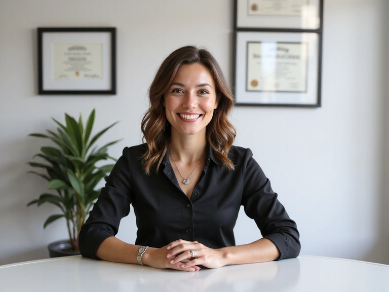 Profesjonalny nutricjolog w nowoczesnym gabinecie